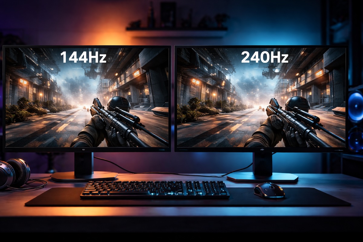 144Hz vs. 240Hz Monitor: Lohnt sich der Unterschied?