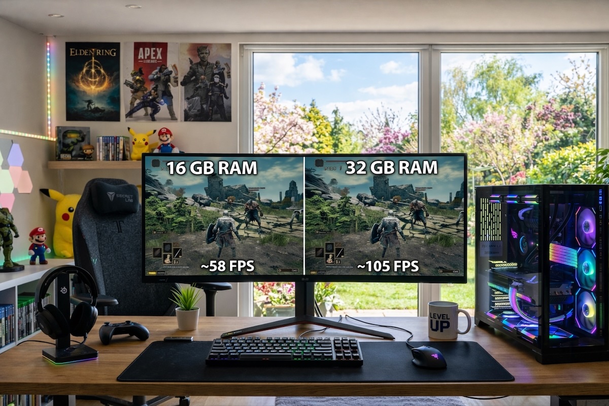 RAM für Gaming: 16GB vs. 32GB - wann reicht was?