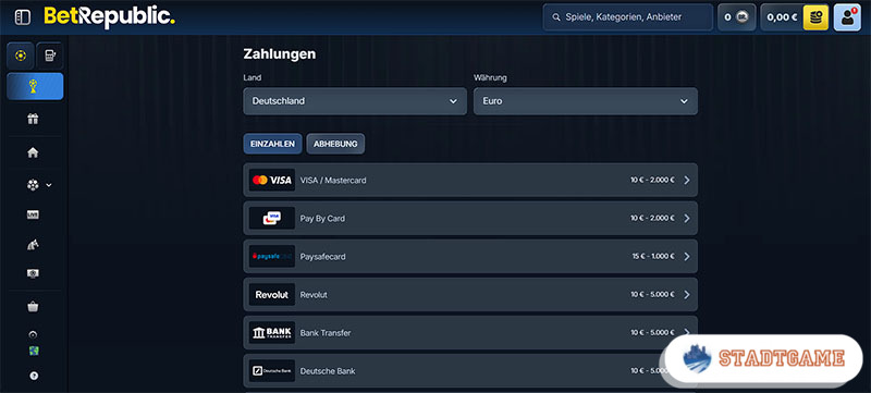 Sportwetten Einzahlung Krypto PayPal