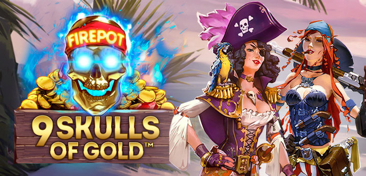 Der Piraten-Slot 9 Skulls of Gold aus dem Hause Microgaming