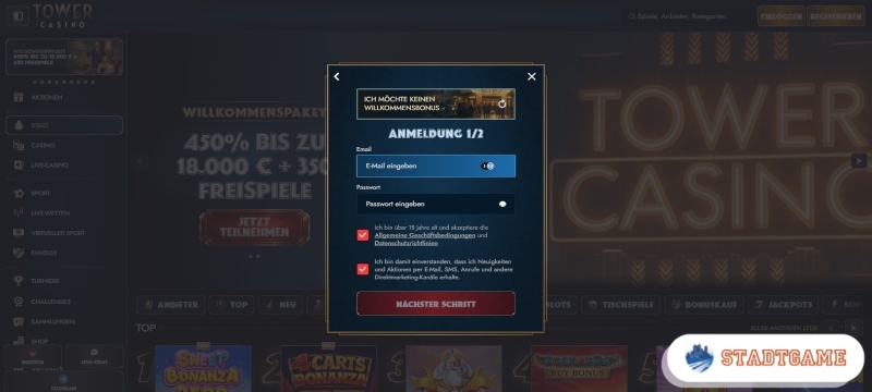 Im Casino mit 10 Euro per PayPal registrieren