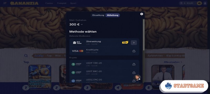 Auszahlung im Ausland Casino