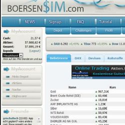 Die Börsensim Börsen Spiele Simulation gehört zur Liste der besten Aktien Games