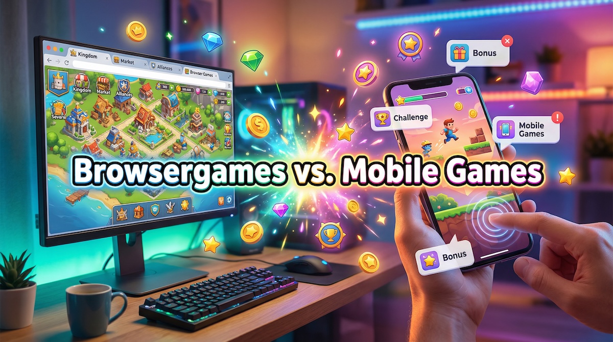Browsergames vs. Mobile Games: Zwei Spielewelten im Vergleich