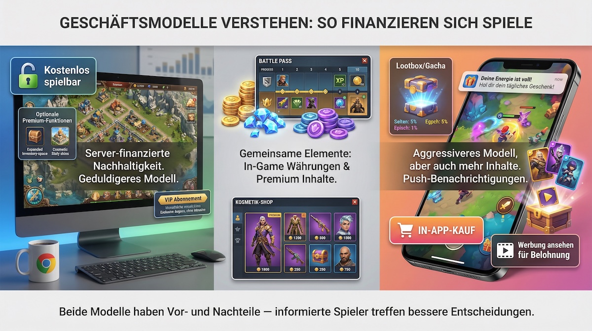 Geschäftsmodelle von Browsergames und Mobile Games