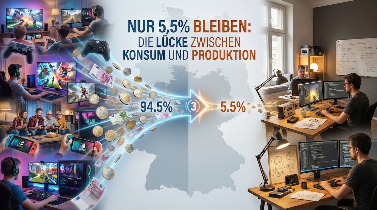Die Lücke zwischen Konsum und Produktion - Fünftgrößter Markt, aber kaum eigene Spiele