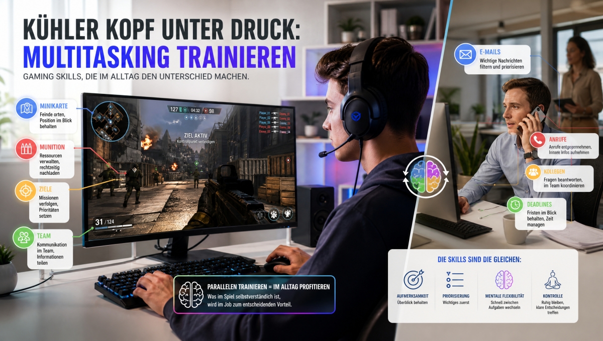 Multitasking trainieren - Das Verhalten unter Stress