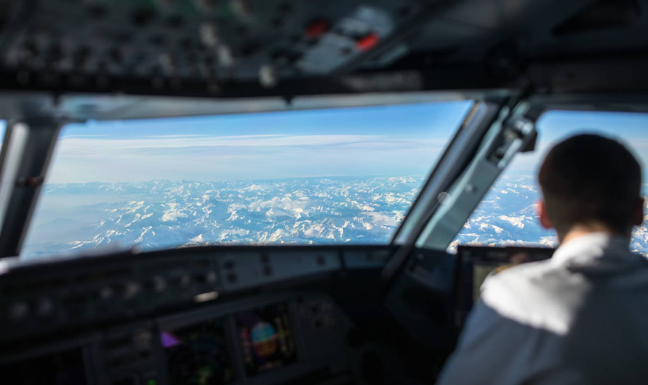 Perfekt gegen Flugangst: Die Sicht aus dem Cockpit