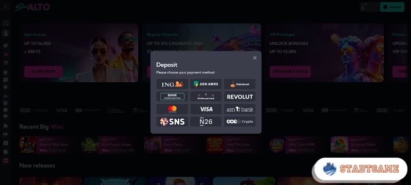 Storting doen via bank bij casino zonder registratie