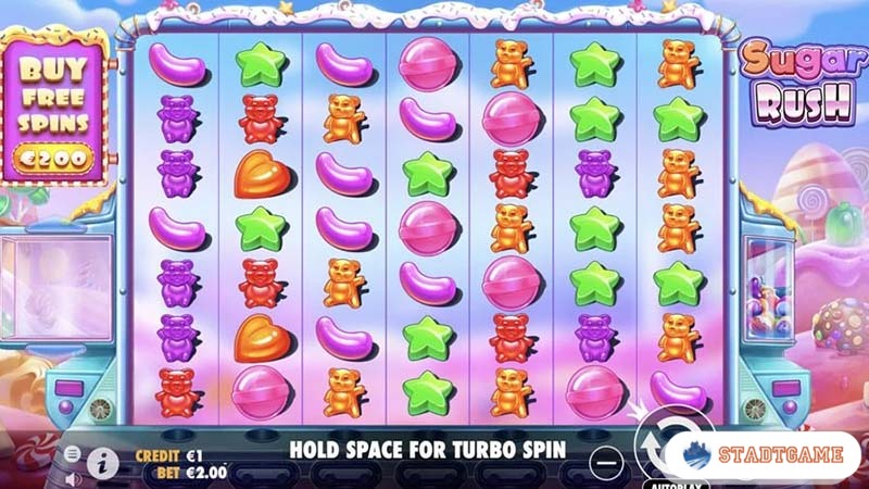 Sugar Rush 1000 bonus buy slot met snoepthema