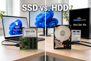 SSD vs. HDD für Games: Ladezeiten, Haltbarkeit, Kosten