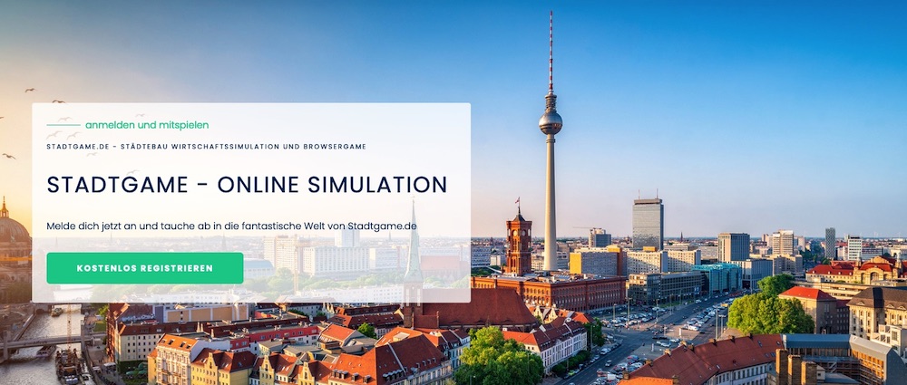 Stadtgame ist eine Städtebau Simulation