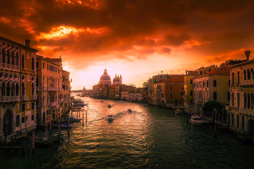 Venedig bei Sonnenuntergang